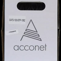 Acconet CAT5e Indoor Ethernet Cable 100m White Solid Copper STP Pull Box | CAT5-100-SC-STP