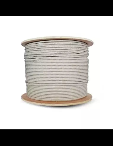 Essential CAT5e Indoor Ethernet Cable 500m Grey Solid Copper UTP Roll | CAT5-500-GEN-SC