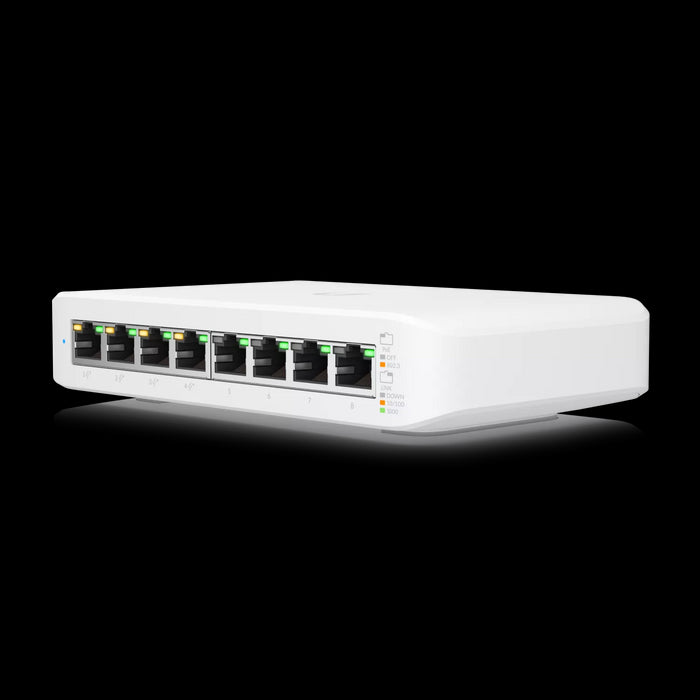Ubiquiti UniFi Lite 8 Port Gigabit 4PoE 52W Switch | USW-Lite-8-POE
