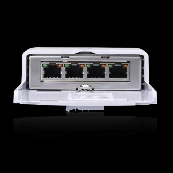 Ubiquiti UISP NanoSwitch N-SW: 4-Port Gigabit Outdoor Switch with PoE Passthrough