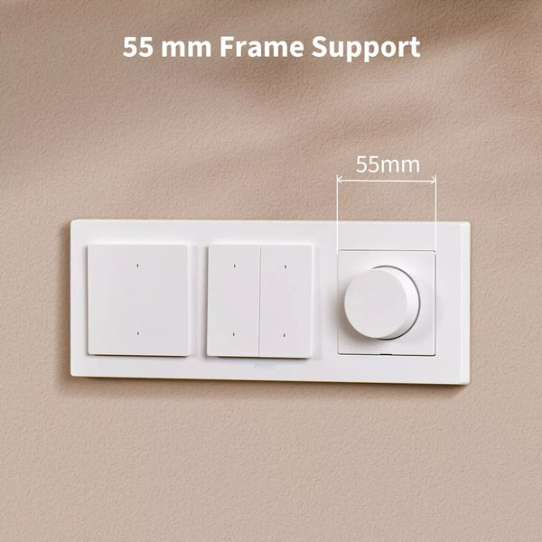 Aqara Dimmer Switch H2 EU 2 in 1 With Neutral & No Neutral (White)  | AQ-CTRL-DIM-SW-WALL-W