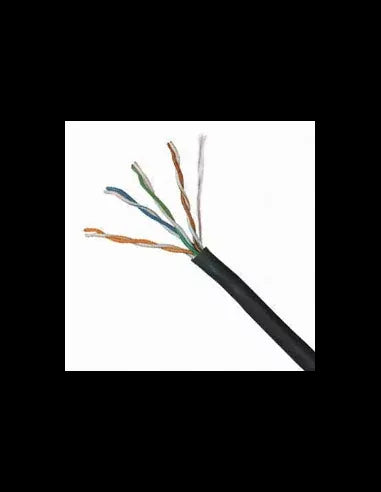 CAT5 Ethernet Cable: Outdoor UV Resistant, Black, SF/UTP Shielded, Copper