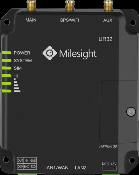Milesight UR32 Industrial 4G LTE Router | UR32-L04EU-P-W