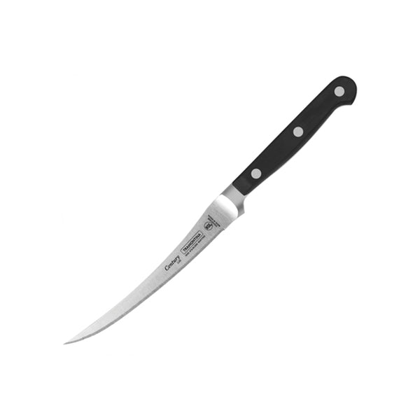 Tramontina Century Fillet Knife: Stainless Steel Tomato Knife with Black Handle - Premium Quality
