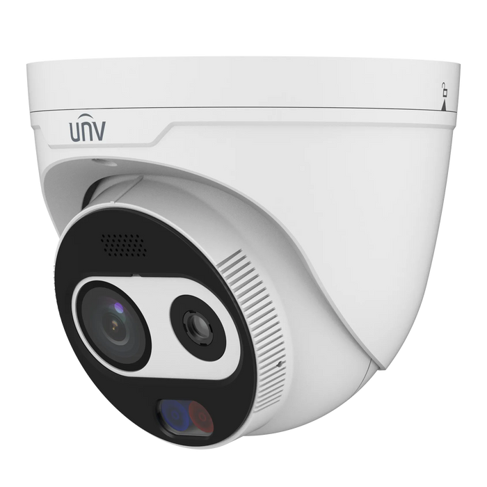 Uniview UNV 4MP Thermal Dual Spectrum Turret IP Camera 4mm(3mm Thermal) | TIC3612SA-F3-4F4AC-I1-UN-IPC3A-THERMAL