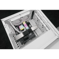 Corsair iCUE H100i ELITE RGB 240mm Liquid CPU Cooler - White AMD: AM5; AM4; sTRX4; sTR5 | Intel LGA: 1700/1851; 1200; 115X; 2066