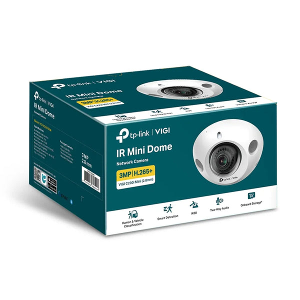 TP-Link VIGI Mini 3MP IR Mini Dome Camera | C230IMINI (2.8MM)-TP-VIGI-C230I-MINI-28