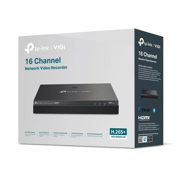 TP-Link VIGI 16-Channel 4K Network Video Recorder | NVR2016H-TP-VIGI-NVR2016H