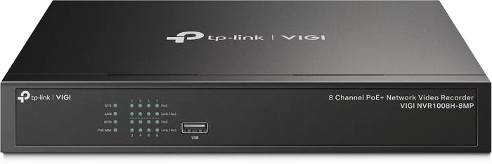 TP-Link VIGI NVR1008H 8-Channel 8MP PoE+ NVR | NVR1008H-8MP-TP-VIGI-NVR1008H-8MP