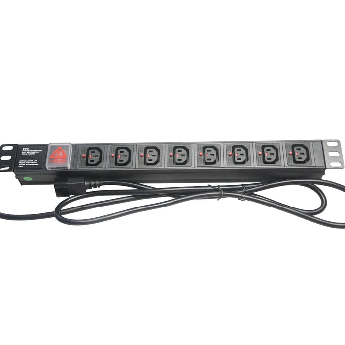 ACCONET 1U 8-Way Kettle Cord Power Distribution Unit (PDU) Power Strip