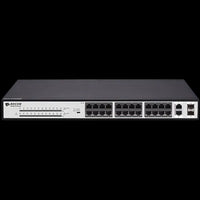 BDCOM 24-Port 10/100 370W POE switch, 24 POE ports, 2 x 1000Mbps Combo ports