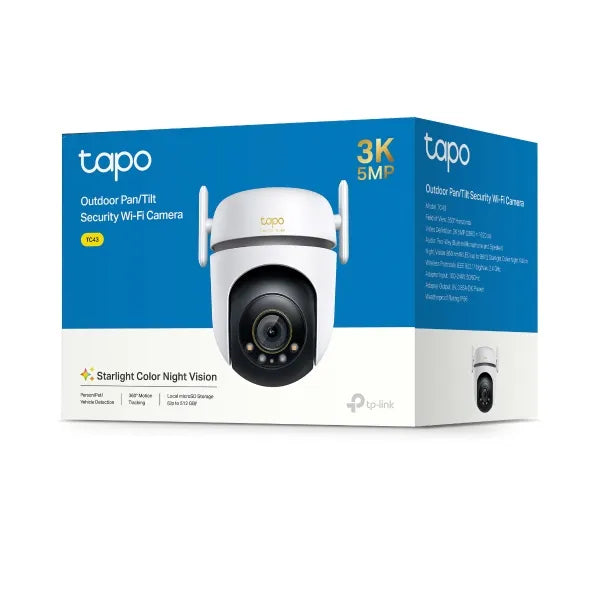 TP-Link Tapo 1080p Outdoor Pan/Tilt Wi-Fi Camera | TC43-TP-TAPO-TC43