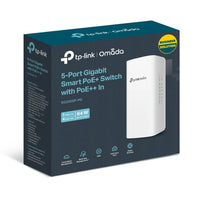 TP-Link Omada 5-Port Outdoor Gigabit Smart Switch with 1-Port PoE++ in and 4-Port PoE+ out