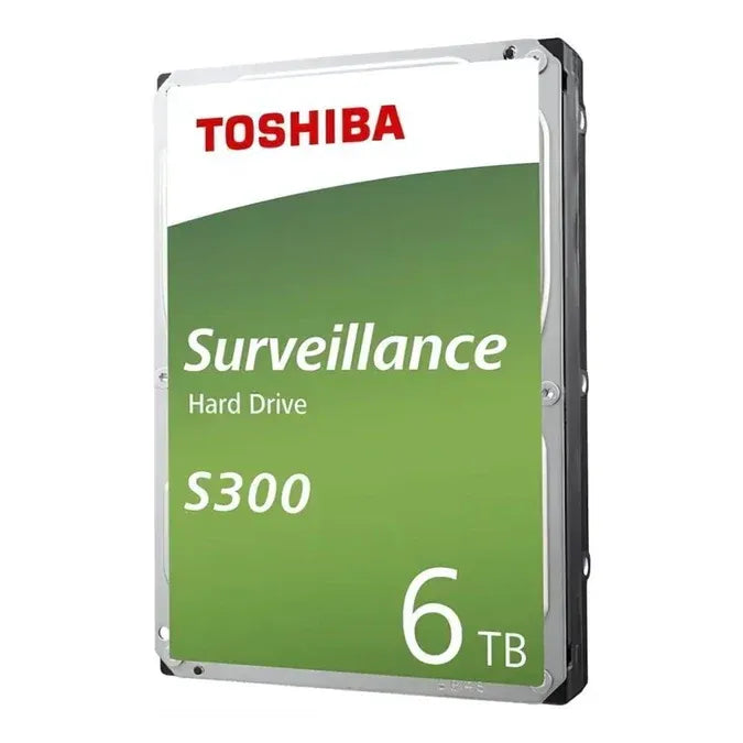 Toshiba S300 6TB Surveillance Hard Drive 3.5-inch HDD - Reliable Storage for Security Systems