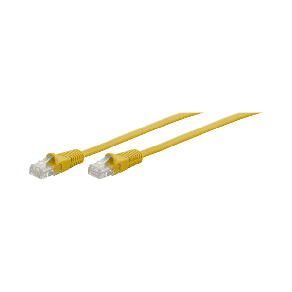 0.5M CAT5E MOULDED FLYLEAD - YELLOW - NET-CAT5FLYM-Y-0.5M