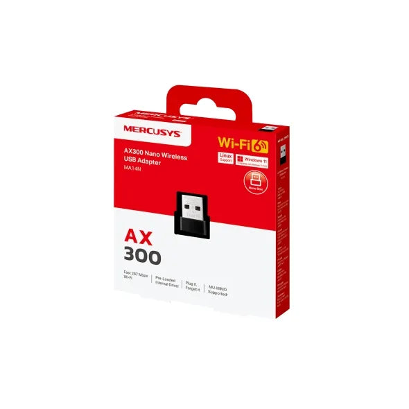 Mercusys AX300 Nano Wi-Fi USB Adapter | MRC-MA14N