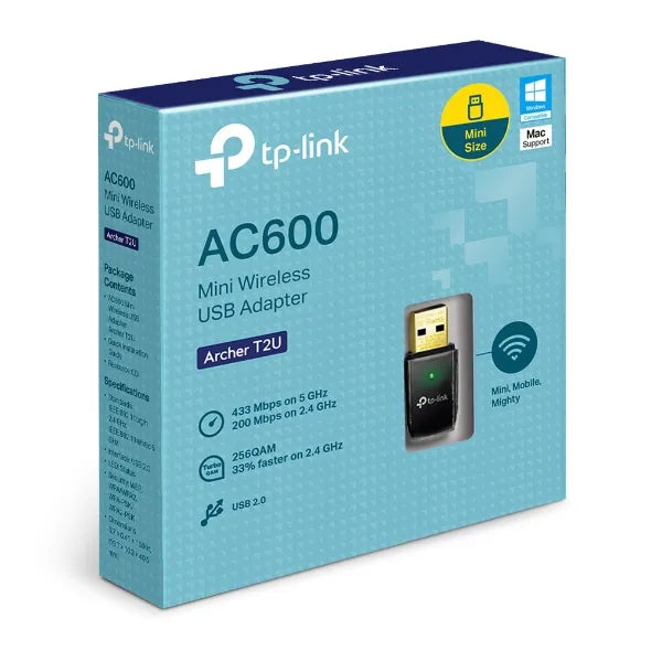 TP-Link AC600 Mini Dual Band Wi-Fi USB Adapter | T2U
