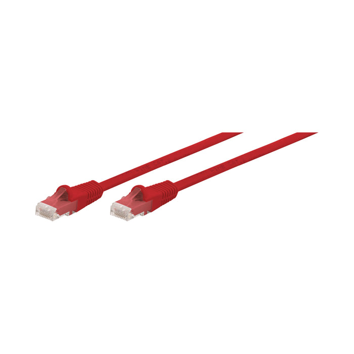 0.3M CAT6 MOULDED FLYLEAD - RED - NET-CAT6FLYM-R-0.3M