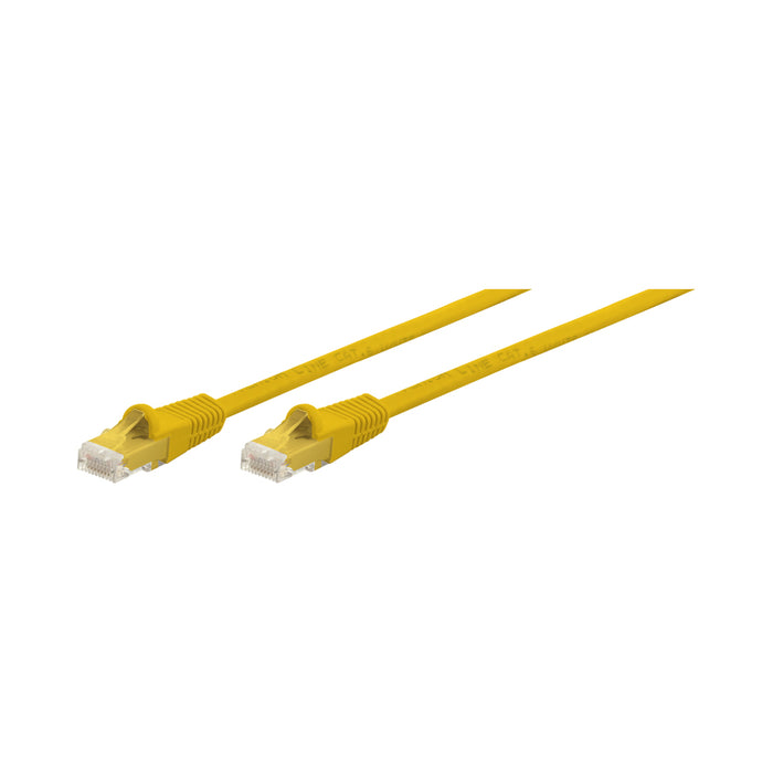 0.3M CAT6 MOULDED FLYLEAD - YELLOW - NET-CAT6FLYM-Y-0.3M