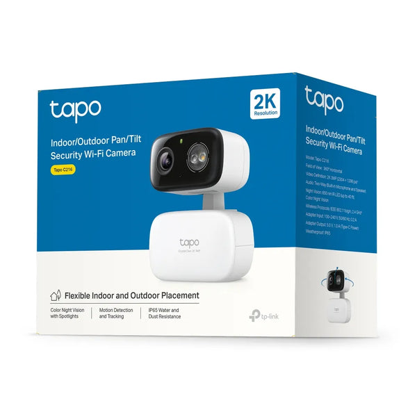 TP-Link Tapo Indoor/Outdoor Pan/Tilt Security Wi-Fi Camera | Tapo C216