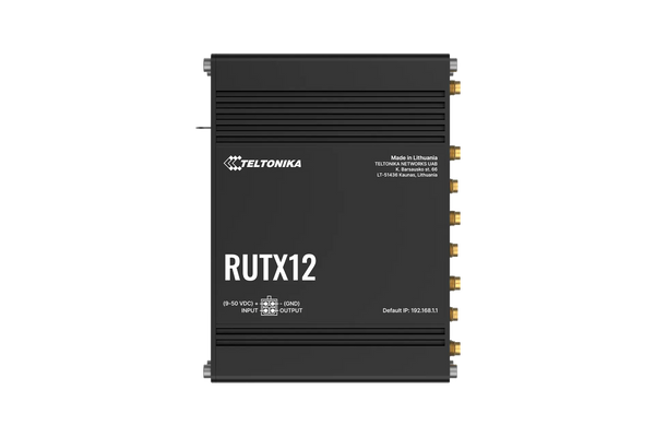Teltonika Dual SIM Cat 6 Industrial Router | RUTX12-TTK-RUTX12