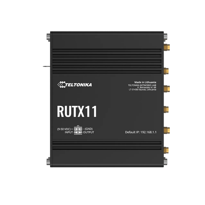 Teltonika Industrial LTE Cat6 WiFI IoT Router | RUTX11-TTK-RUTX11