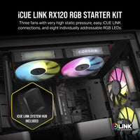 Corsair RX RGB Series; iCUE LINK RX120 RGB; 120mm Fan; Triple Pack