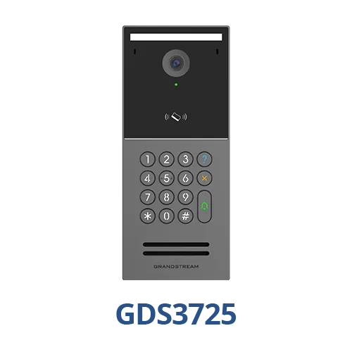 Grandstream SIP Doorphone intercom with 4MP video camera, IK10, RFID, Keypad-GS-GDS3725