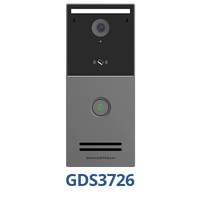Grandstream SIP Doorphone intercom with 4MP video camera, IK10, RFID-GS-GDS3726