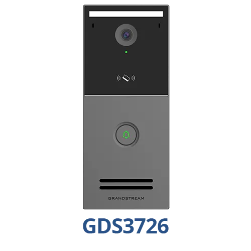 Grandstream SIP Doorphone intercom with 4MP video camera, IK10, RFID-GS-GDS3726
