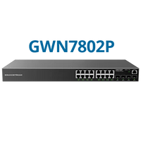 Grandstream Enterprise L2++ 16 port Managed GbE PoE Switch 250W | GWN7802P-PRO-GS-GWN7802P-PRO