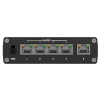 Teltonika Industrial Unmanaged 5 Port PoE+ Ethernet Switch | TSW100-TTK-TSW100