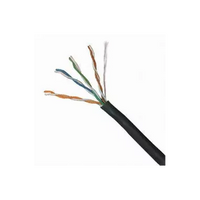 Essential CAT5 UV Outdoor Ethernet Cable 305m Black CCA SF/TP Roll | CAT5U-305-GEN-CAT5U-305-GEN