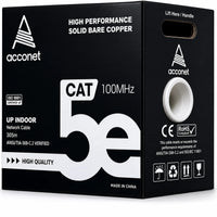 Acconet CAT5e Indoor Ethernet Cable 305m White CCA UTP Pull Box | CAT5-305-CAT5-305 Acconet