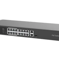 UNV - 16x Fast Ethernet PoE Ethernet Port Switch, 2x Gigabit port, 2x SFP port