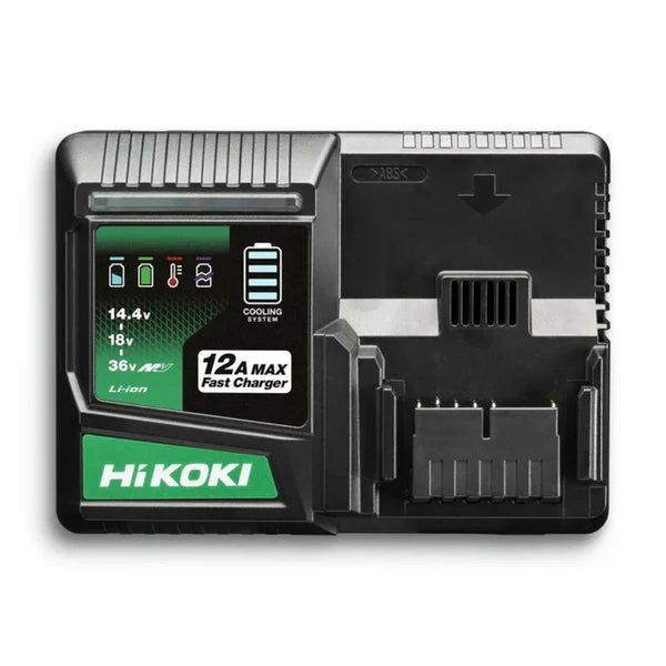 Hikoki Multi Volt Super fast charger with USB charging port, Charging Current 12A - UC36YSL2W0Z