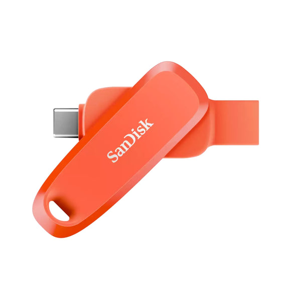 SANDISK PHONE DRIVE USB TYPE-C/USB TYPE-A DEVICES, 100MB/S, 512GB - NASTURTIUM ORANGE COLOR ,SDDDC6-512G-G46NO
