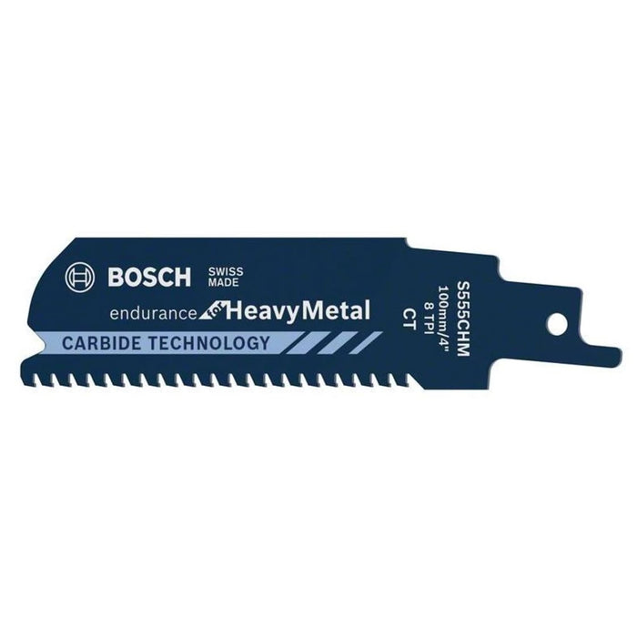 Bosch S555CHM Reciprocating Saw Blade: Endurance Heavy Metal, 100mm, Carbide Tipped, Metal Cutting