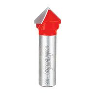 Freud V-Groove Router Bit, D-19.05mm x h-12.5mm x H-57.2mm x a-90 x A-12mm - 20-10812P
