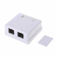 Acconet CAT6 Dual RJ45 Wall Box | CAT6-BOX-2