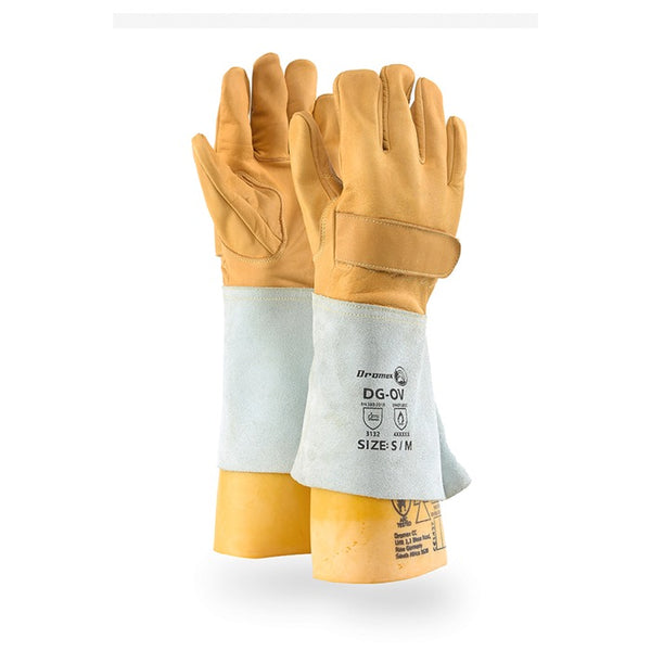 DROMEX Insulating Leather Overgloves DG-OV Safety Gloves PPE - Buy Online