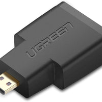 UGREEN Micro HDMI Male to HDMI Female Adapter – Black-20106-20106
