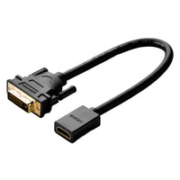 UGREEN DVI to HDMI Cable Adapter 15cm | Male to Female | 1080p Full HD – Black-20118-20118