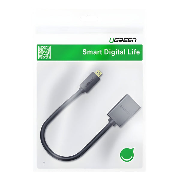 UGREEN 20134-20134 Micro HDMI Male to HDMI Female Adapter - Black