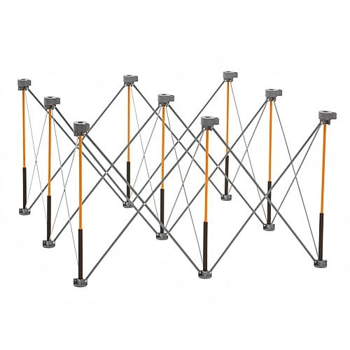 Bora Centipede CK9S Workstand 4x4 with X-Cups & Clamps: Portable Jobsite Workstation