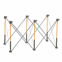 Bora Centipede CK6S Workstand: 2x4ft Heavy-Duty Portable Folding Table Frame - 2500lbs Capacity w/ Clamps & X-Cups
