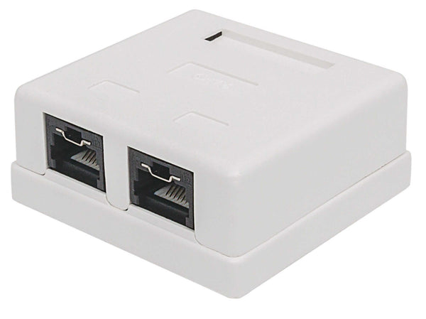 Acconet CAT6 Dual RJ45 Wall Box | CAT6-BOX-2
