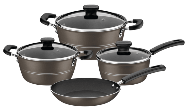 Tramontina Sic?lia (3Mm Thickness) (Non-Stick) 7Pc Aluminum Cookware Set With Interior And Exterior Nonstick Coating - - 20499/616