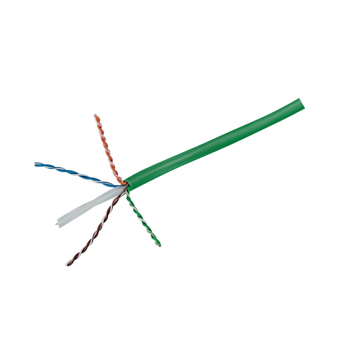 500M ROLL CAT6 SOLID NET CABLE - GREEN (206141226) - NET-CAT6-SOLID-GRE