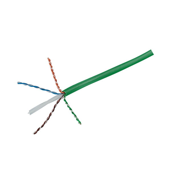 500M ROLL CAT6 SOLID NET CABLE - GREEN (206141226) - NET-CAT6-SOLID-GRE